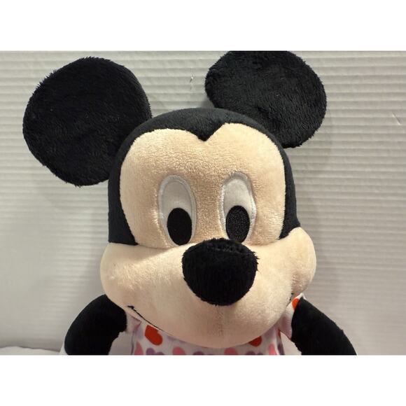 Disney Valentine's Day Large 19" Mickey Mouse Plush Stuffed Animal Hearts - Picture 2 of 8